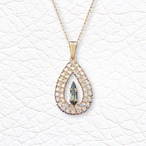 Pakabukas "Atlantis (Sidabrinė Naktis)" su Swarovski™ kristalais